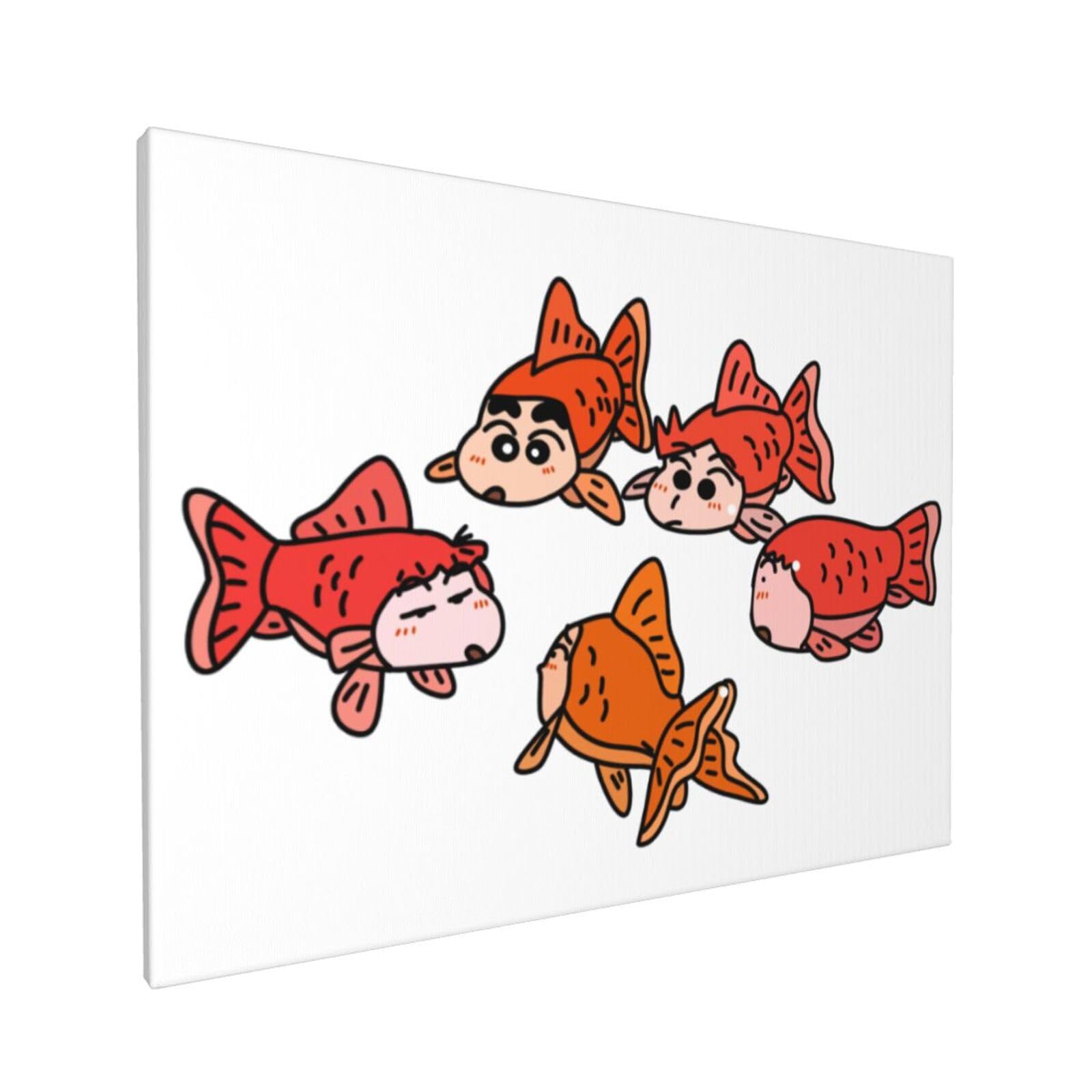 Amazon.co.jp: アートパネル クレヨンしんちゃん 魚 アートフレーム