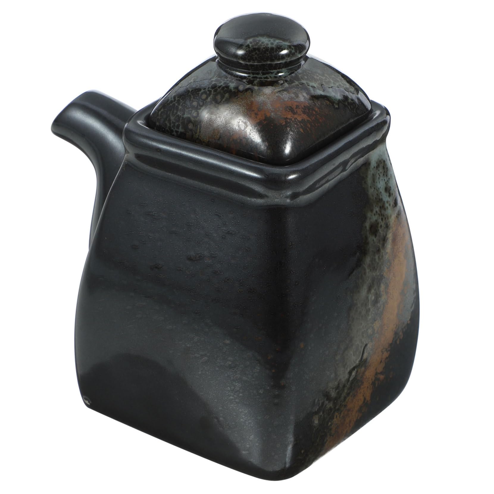 Butelka na olej ocet, ceramiczny garnek na sos sojowy, olej, japoński sos sojowy, słoik na ocet, na surówkę, przechowywanie buteleczki Shoyu, pojemnik na sos, przyprawa, czajnik, sałatka, mleko skonde