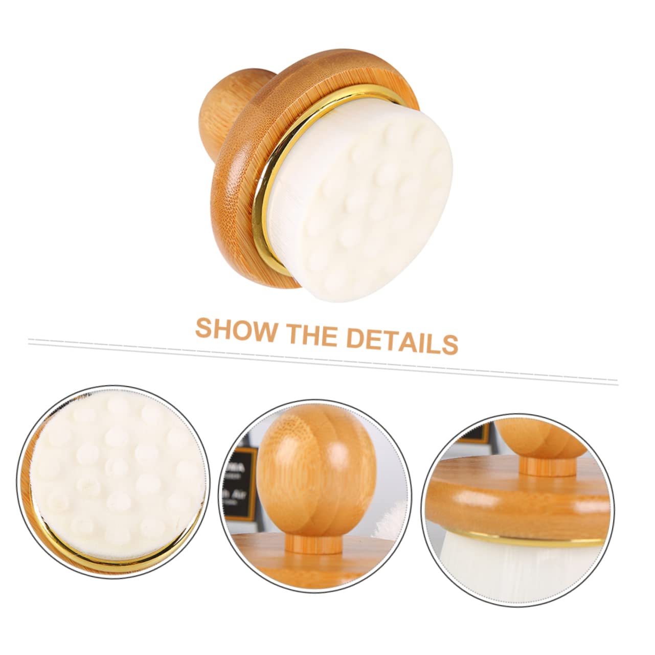 Healvian 2piezas Cepillo De Baño De Madera Para Exfoliación Corporal Cepillo De Ergonomico Mango De Madera Para Uso Diario y Cuidado Piel Para Bebés
