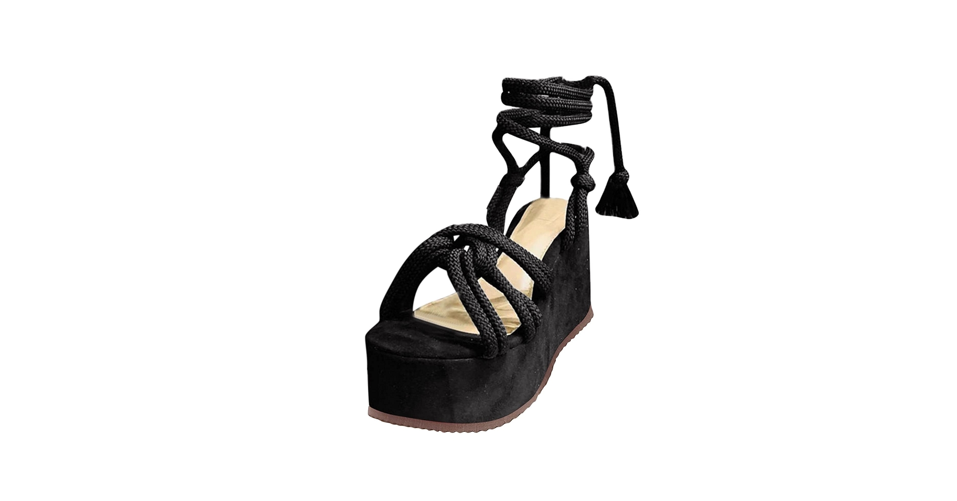 【未使用】TODAYFUL Laceup Mesh Sandals ブラック38 TODAYFUL（トゥデイフル）の「TODAYFUL Laceup Mesh Sandals
