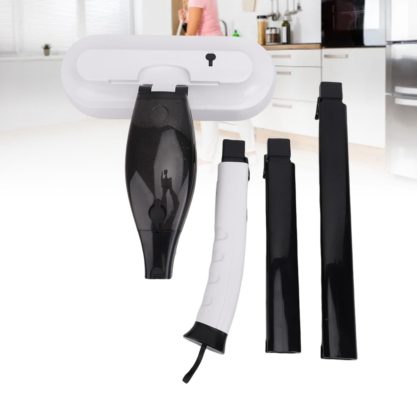 HEEPDD Lavapavimenti Elettrico 2 in 1, Materiale ABS, Detergente Automatico per Pavimenti in Legno, Strumento di Pulizia Portatile Senza Fili, Prodotti per la Pulizia