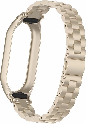 Miniatura 7 de Bandas de metal compatibles con Xiaomi Mi Band 8, pulsera de repuesto de reloj de acero inoxidable con marco de metal para Xiaomi Mi Band 8 Bandas