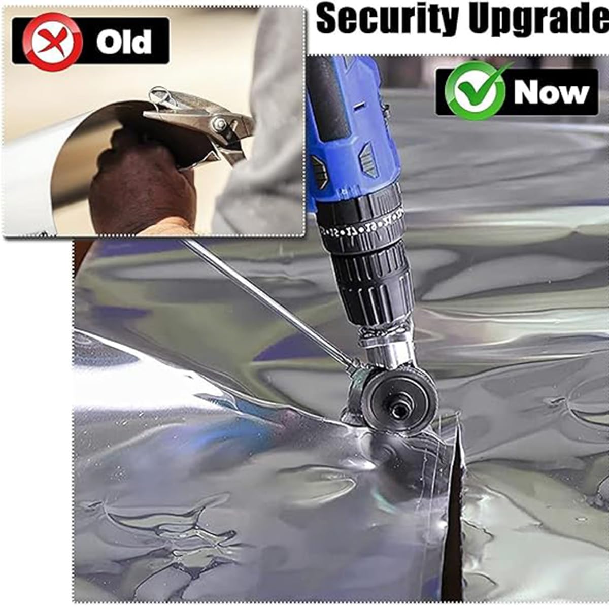 Generic 2 pack EZTRONICSCORP Electric Drill Plate Cutter, Metal Nibbler Drill Attachment, DIY metal shearing machine with adapter for Steel Copper Aluminum Iron and Other Metals Sheet Cutting