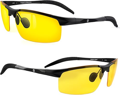 Miniatura 8 de BLUPOND Juego de 2 lentes de conducción de día y noche HD - Gafas de sol polarizadas y gafas de visión nocturna amarillas con soporte para clip