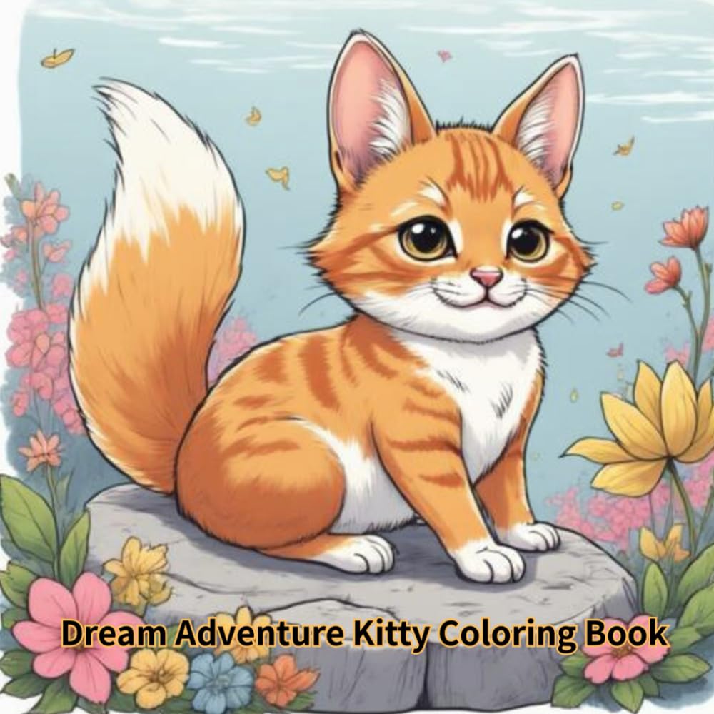 Dream Adventure Kitty Coloring Book: Fun Jobs, Fantasy Worlds & Cute Adventures