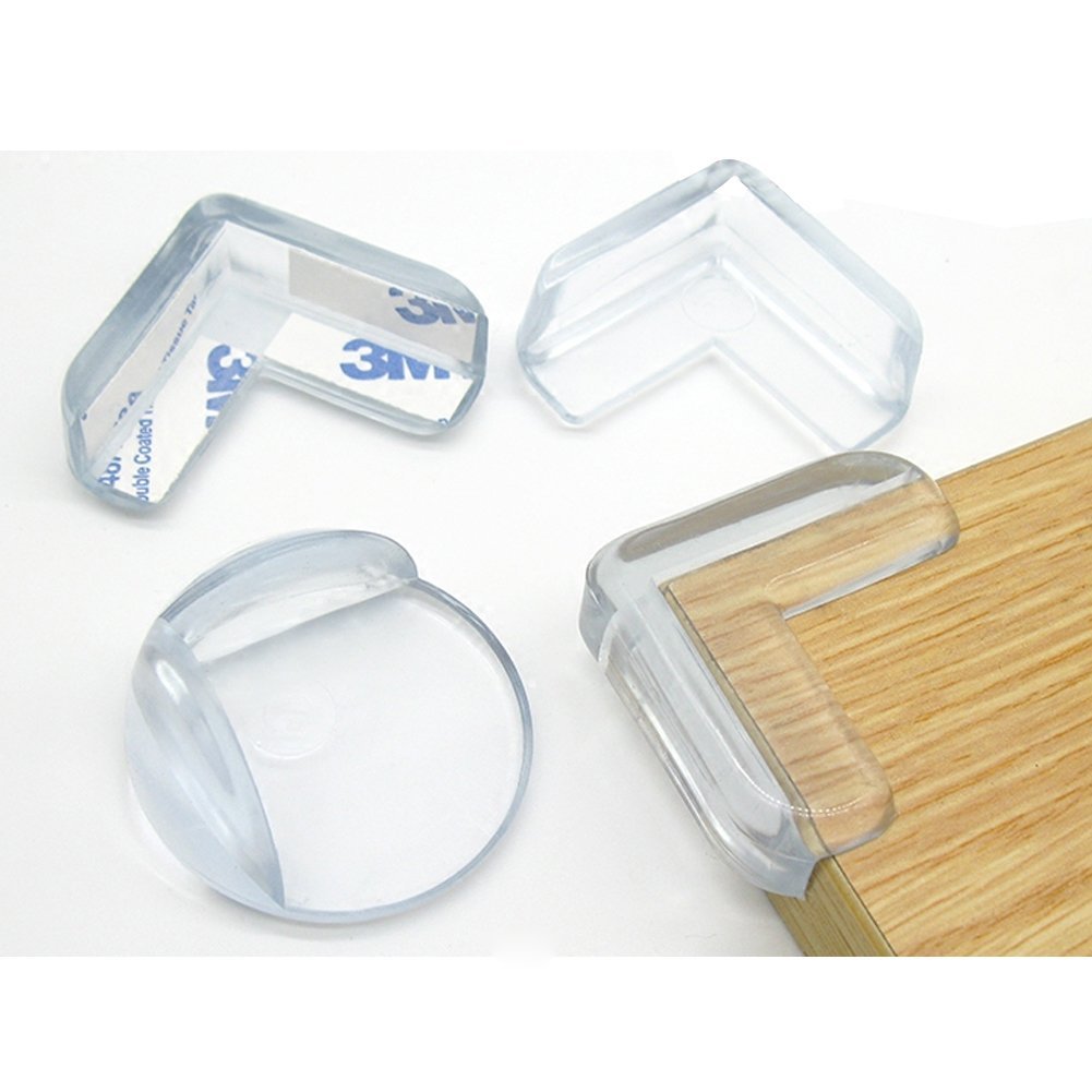 20 Pack Baby Safety Clear Furniture Corner Guards Corner Protector with 3M Adhesive, L-Shaped & Ball-Shaped
