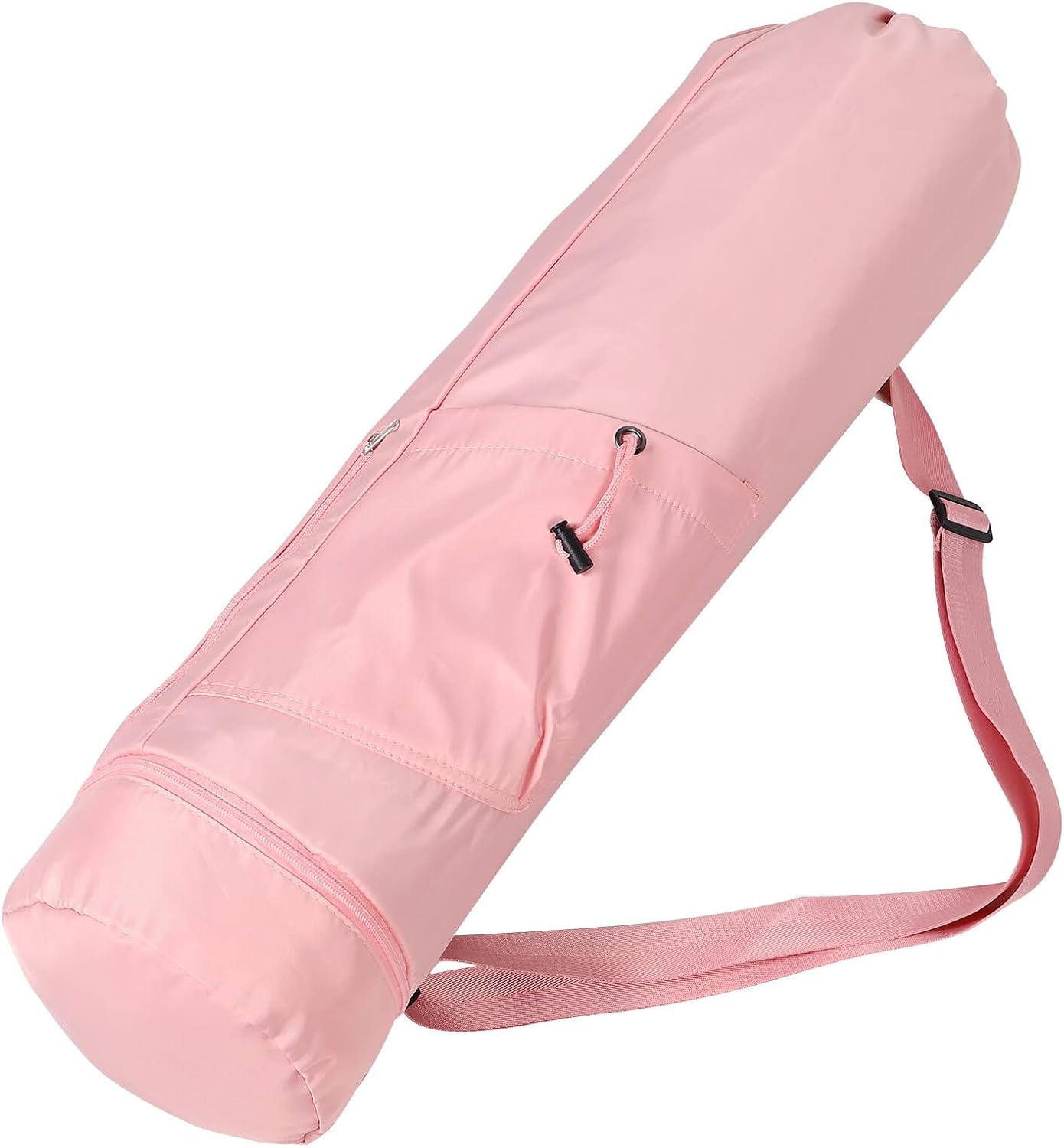 Versatile Yoga Mat Carrier Bag with Water Bottle Pocket and Bottom Wet Compartment Spacious Organizer for Phone Wallet and Yoga Blocks Adjustable Strap for Men and Women Gym