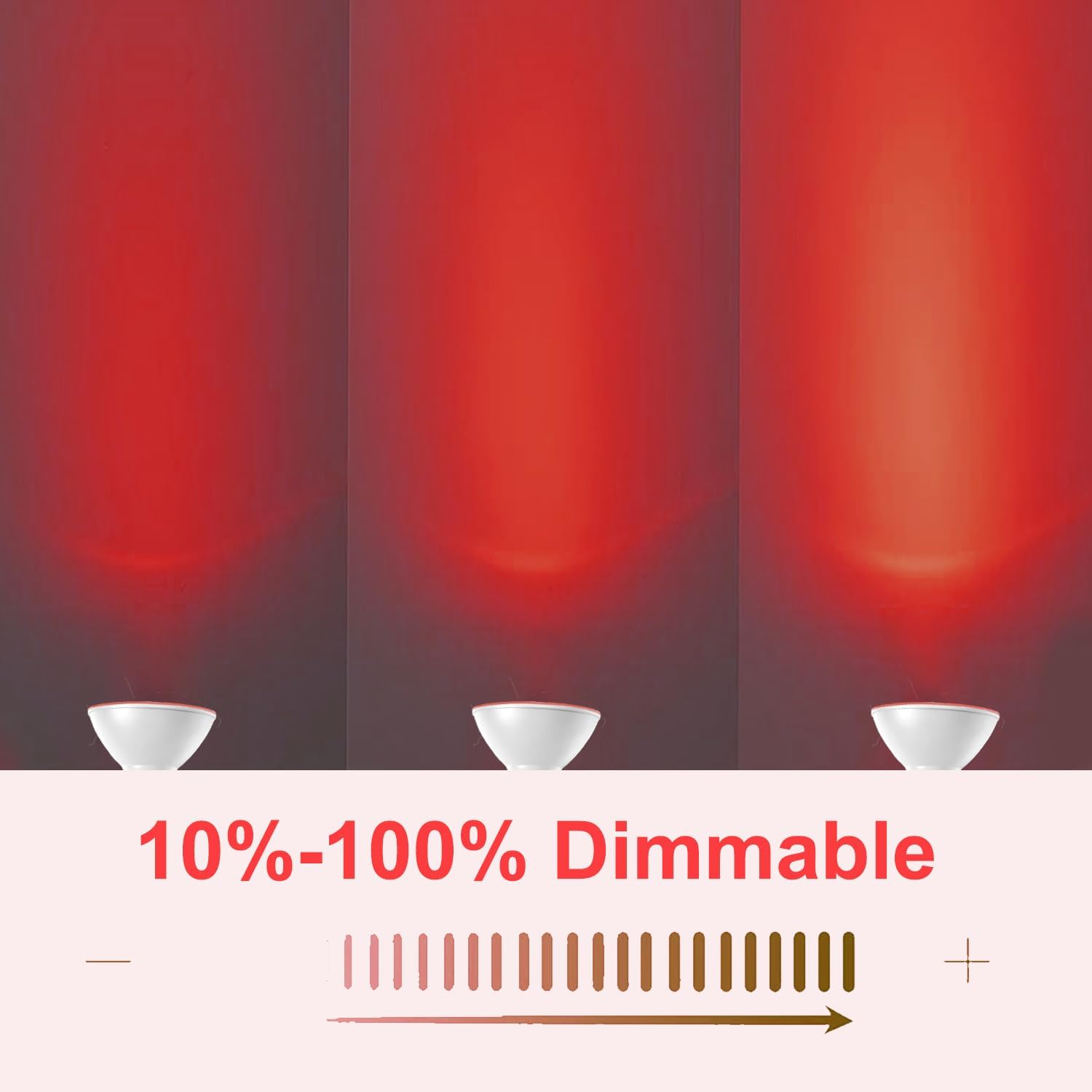 PAR38 Red Light Bulb Dimmable, 2 Pack High Output 700Lumens LED Bulb PAR38 15W Equivalent 100W 120V, E26 Base, Red PAR 38 Flood Light Bulbs with CRI85+ for Christmas, Halloween, Porch Party