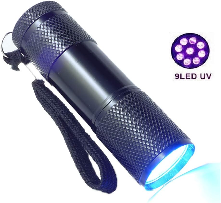 THINK3 Metal LED UV Torch, Black