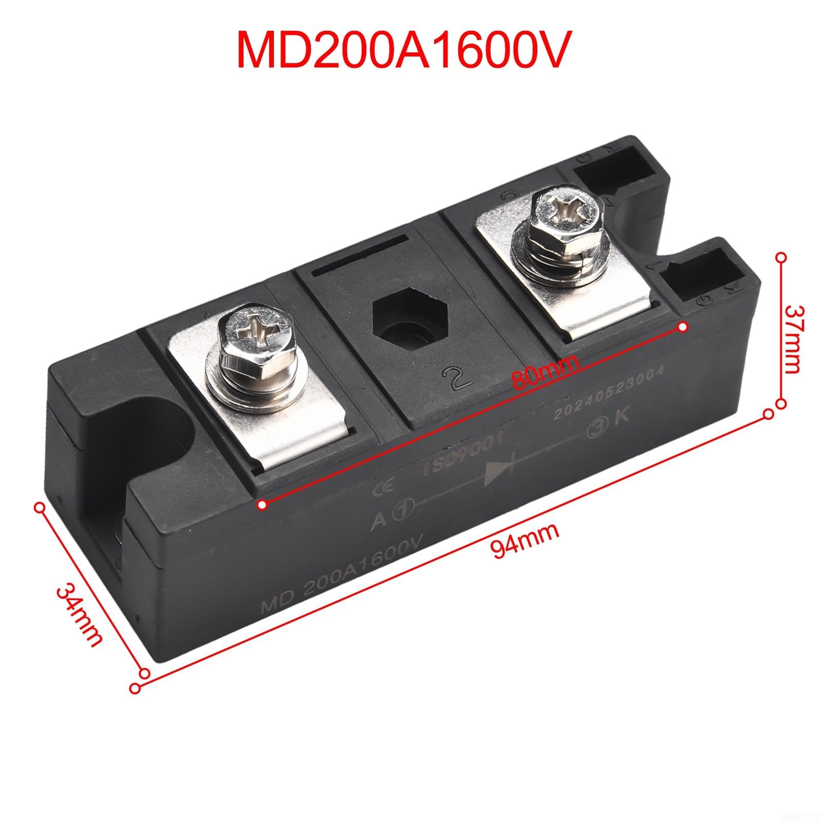 Efficiente modulo di diodo di ricarica anti-inversione con opzioni per valori nominali di corrente fino a 200A (MD200A)