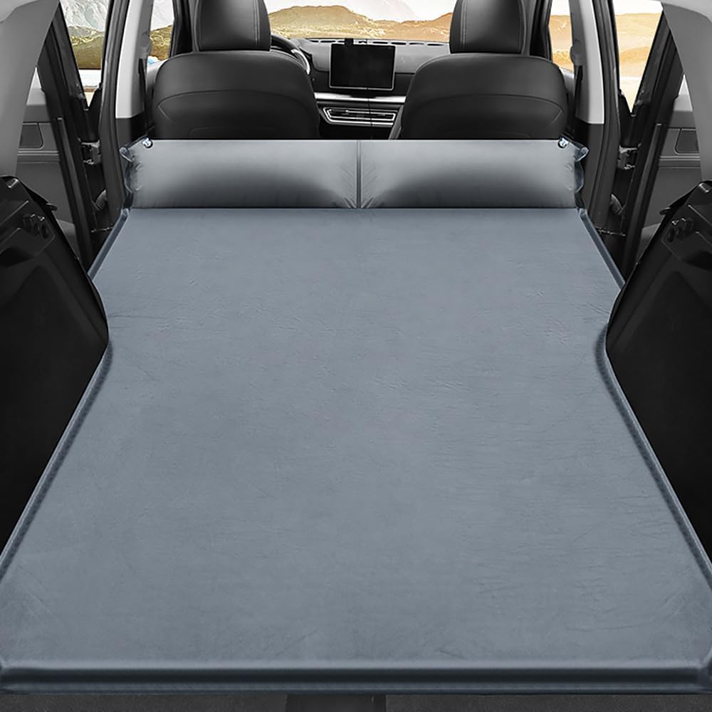 Car Inflatable Mattress for Toyota Grand Highlander 7 Seater 2024 2025. Rear Trunk Air Cushion Camping Travel Folding Self Inflating Sleeping Pad Back Seat Air Mattresses,Normal-Grey1