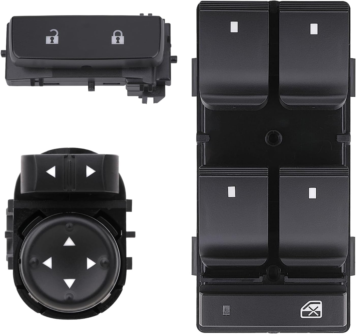Vurkcy Power Window Control Switch Button & Door Lock & Mirror Switch Front Driver Side Compatible with 2007-2013 Chevy Silverado/GMC Sierra 1500 2500 HD 3500 HD