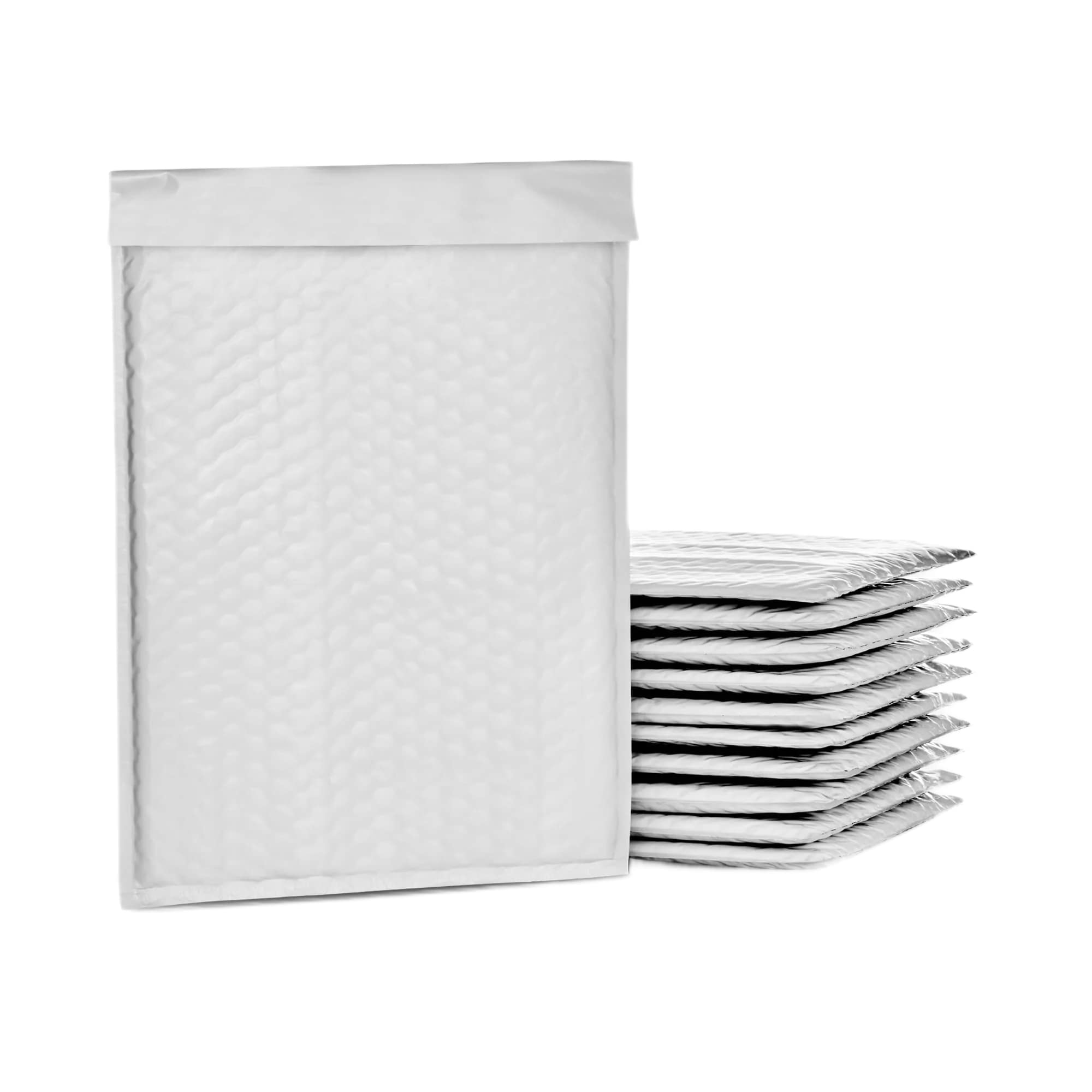 50 #000 4x8 Kraft Bubble Mailer Buste Imbottite 4"x8