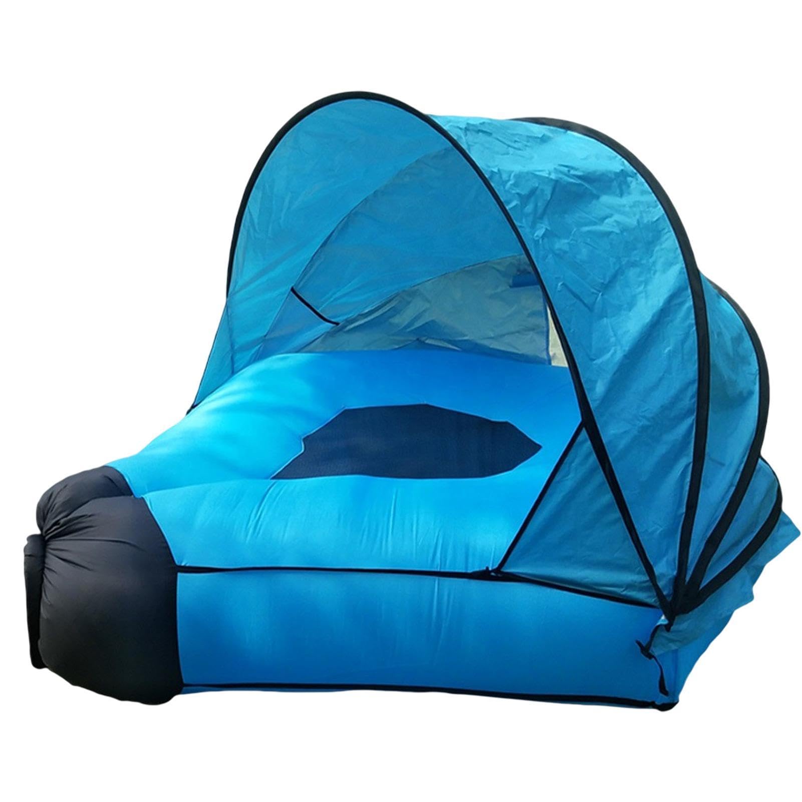 Canapé gonflable avec pare-soleil idéal pour la plage et la piscine