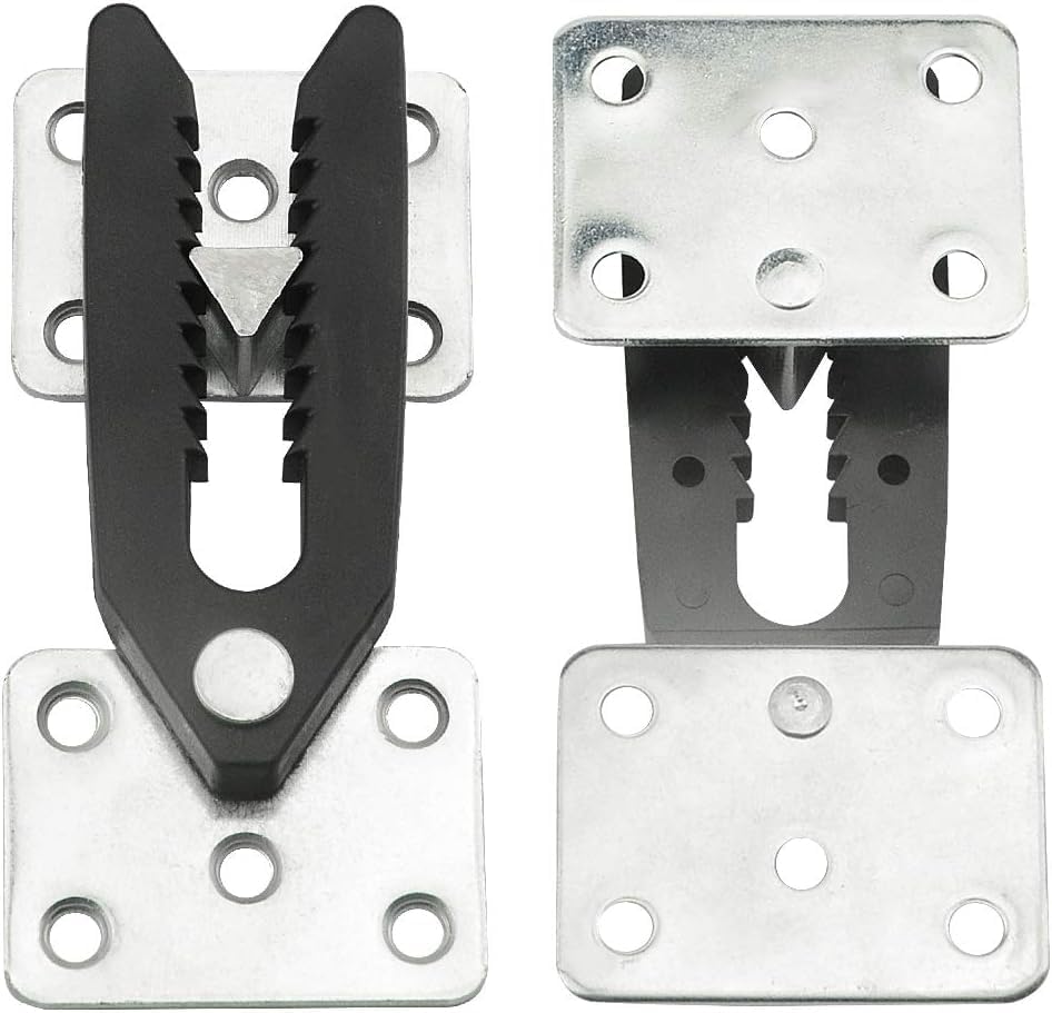 Miniatura 3 de TOVOT Juego de 4 conectores seccionales de sofá de acero, conectores seccionales para muebles