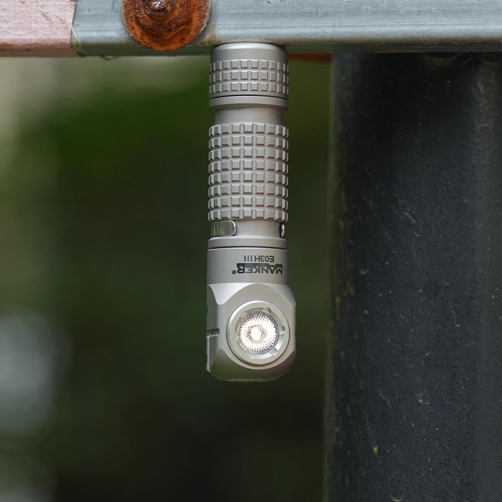 Manker E03H III Titanium Alloy 1200 Lumens, 6500K Cool White LED