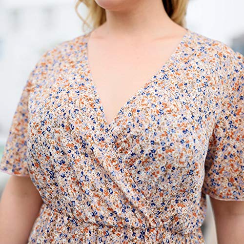 Image of Nemidor Women Plus Size Summer Dress Casual Boho Swing Pocket