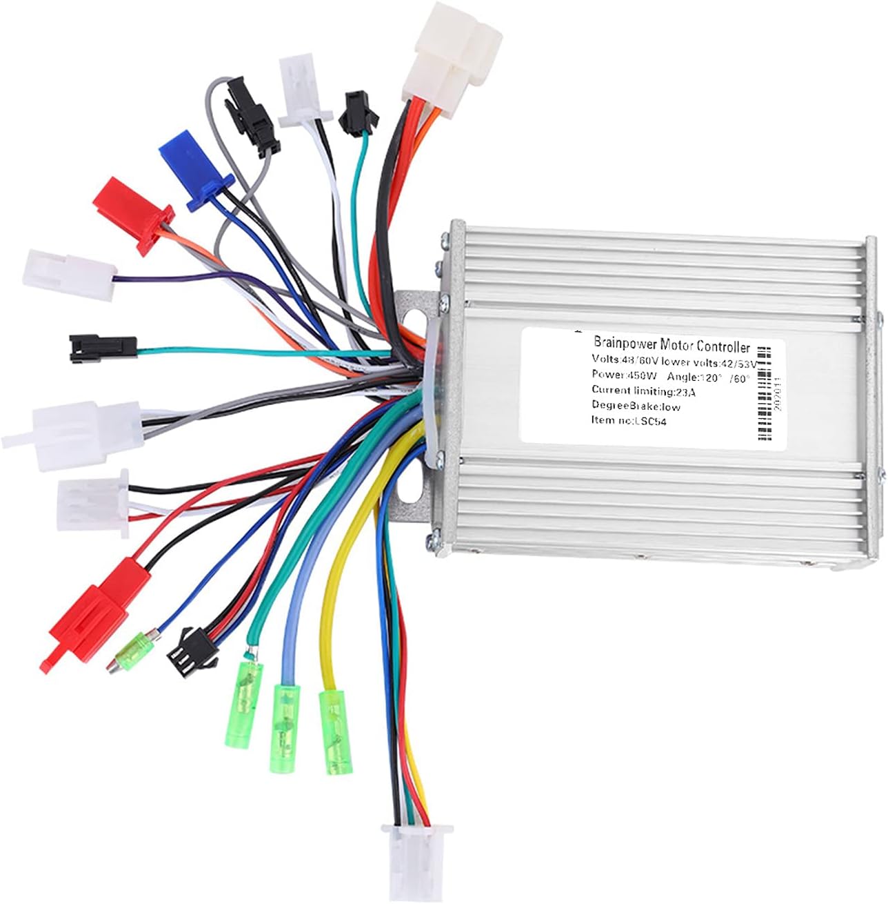 Demeras Brushless Controller Aluminium Alloy Electric Brushless Sine Controller Box Accessory for Electric Scooter E-Bike(48V/60V)