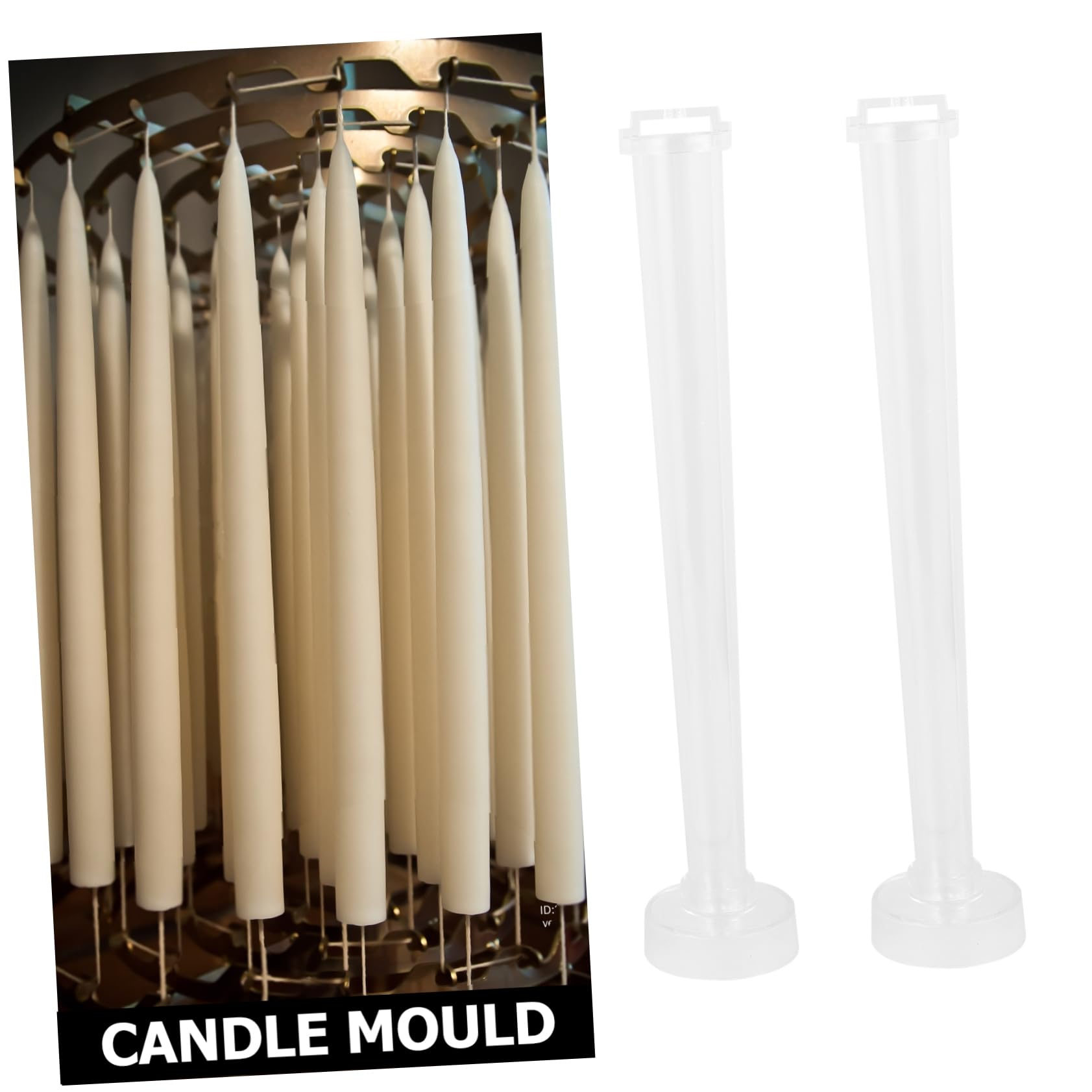 4piezas Molde De Vela Para Diy De Molde De Fundición Para Velas Cónicas Para Manualidades y Decoración Personalizada