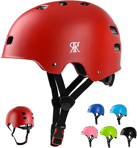 Miniatura 1 de Casco de bicicleta para niños pequeños, casco de bicicleta de patineta para jóvenes y niñas, ajustable y multideporte para patineta