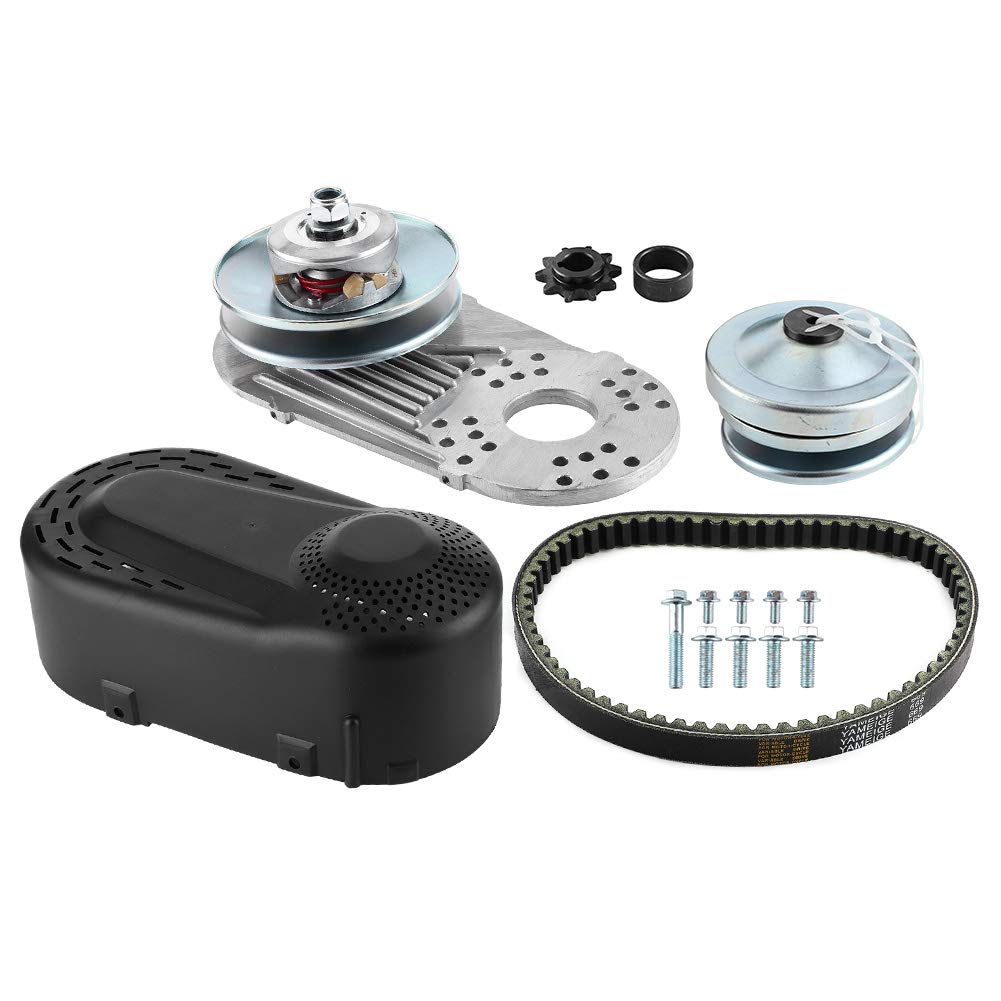 Go-Kart-Drehmomentwandler TAV2 1-Zoll-Kupplungssatz 12 Zähne + 10 Zähne 40/41-Kette Heavy Duty 30-Serie für 8-13-PS-Motoren mit 6-Zoll-Antriebsriemenscheibe und 2350