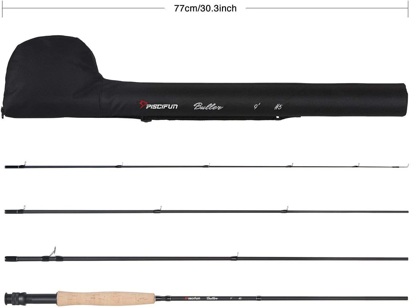 Piscifun Fly Fishing Rod and Reel Combo Fly Fishing Complete 5/6 Starter Package Fly Fishing kit for Beginners : Sports & Outdoors