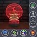 FlyonSea, Basketball Beside 7 Colors Change + Remote Control with Timer Night Light Optical Illusion Lamp As a Gift Ideas for Boys or Kids, Assorted/ Acrylic, Multicolor