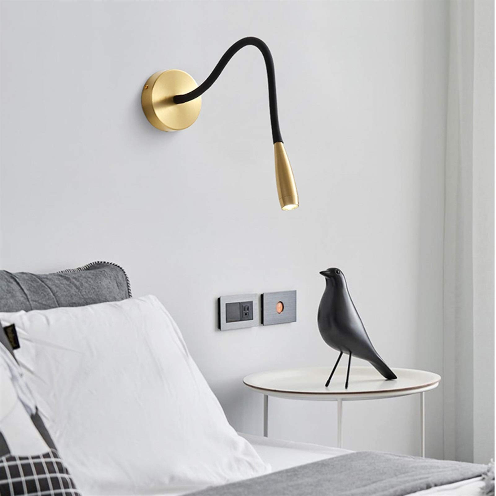 lampa ścienna Nowoczesny PROWADZONY Ścianie Ścianie Lampy Oświetlenie Creative Creative Huśtawka Ramię Nocne Czytanie Ścienne Światło oświetlenie wewnętrzne do sypialni salon Studium kinkiet