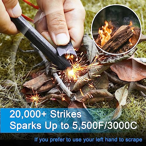Ferro-Rods-12-inch-x-6-inch-Premium-Ferro-Rod-Fire-Starter-Survival-Tool-Flint-and-Steel-Fire-Starter-Kit-20000-Strikes-Large-and-Thick-Ferro-Rod-with-Paracord-Multi-tool-Striker