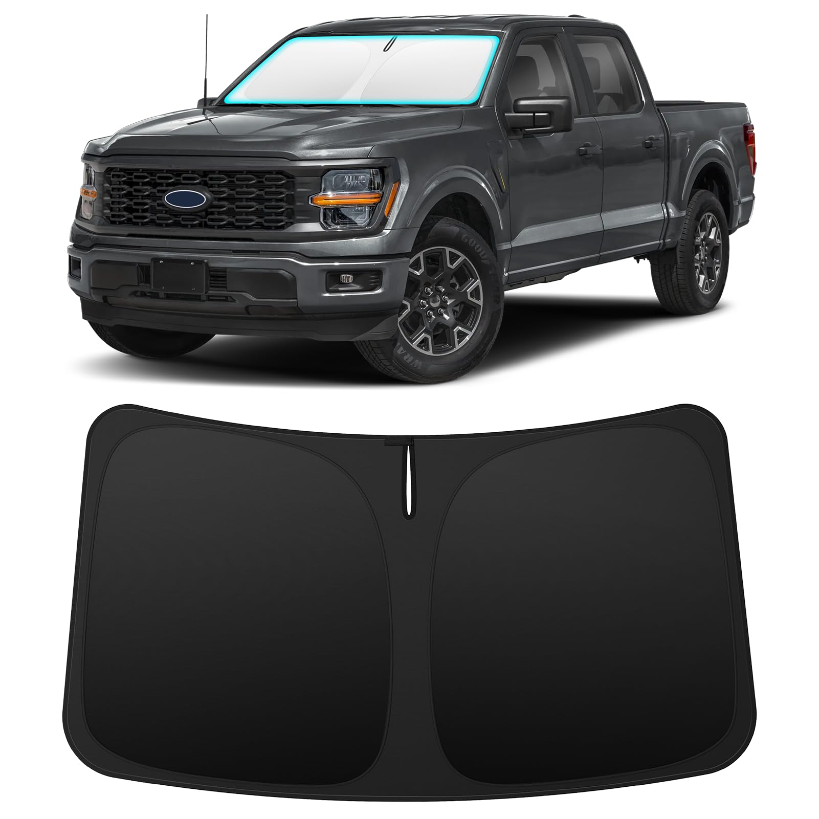 INSAUTO Custom Fit Windshield Sun Shade for Ford F150 2021-2026
