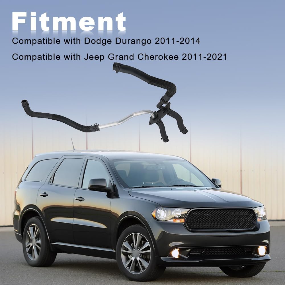 JDMON Heater Supply Return Hose Compatible with Jeep Grand Cherokee 2011-2020, Dodge Durango 2011-2014 Replacement for 55038030AN