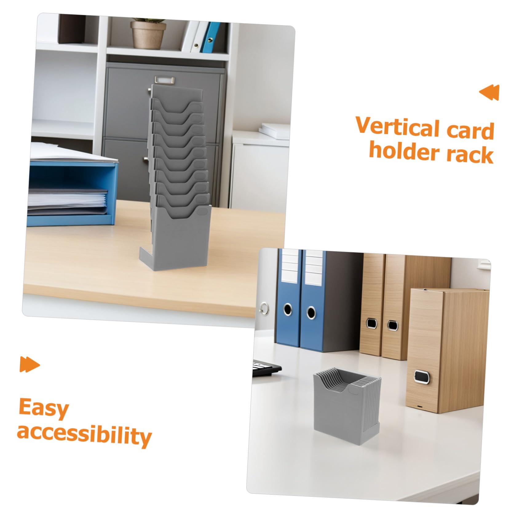 4 Stück Fächer Stehender Timecard Rack Aus Kunststoff Vertikaler Kartenhalter Für Mitarbeiter Anwesenheit Lagerverwaltung Wandhängend Zur Platzsparenden Lagerung Und Sortierung