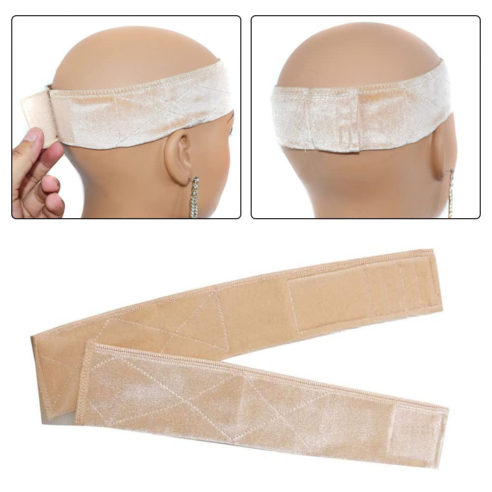 2 fascette ferma parrucca - Cinghie elastiche antiscivolo in