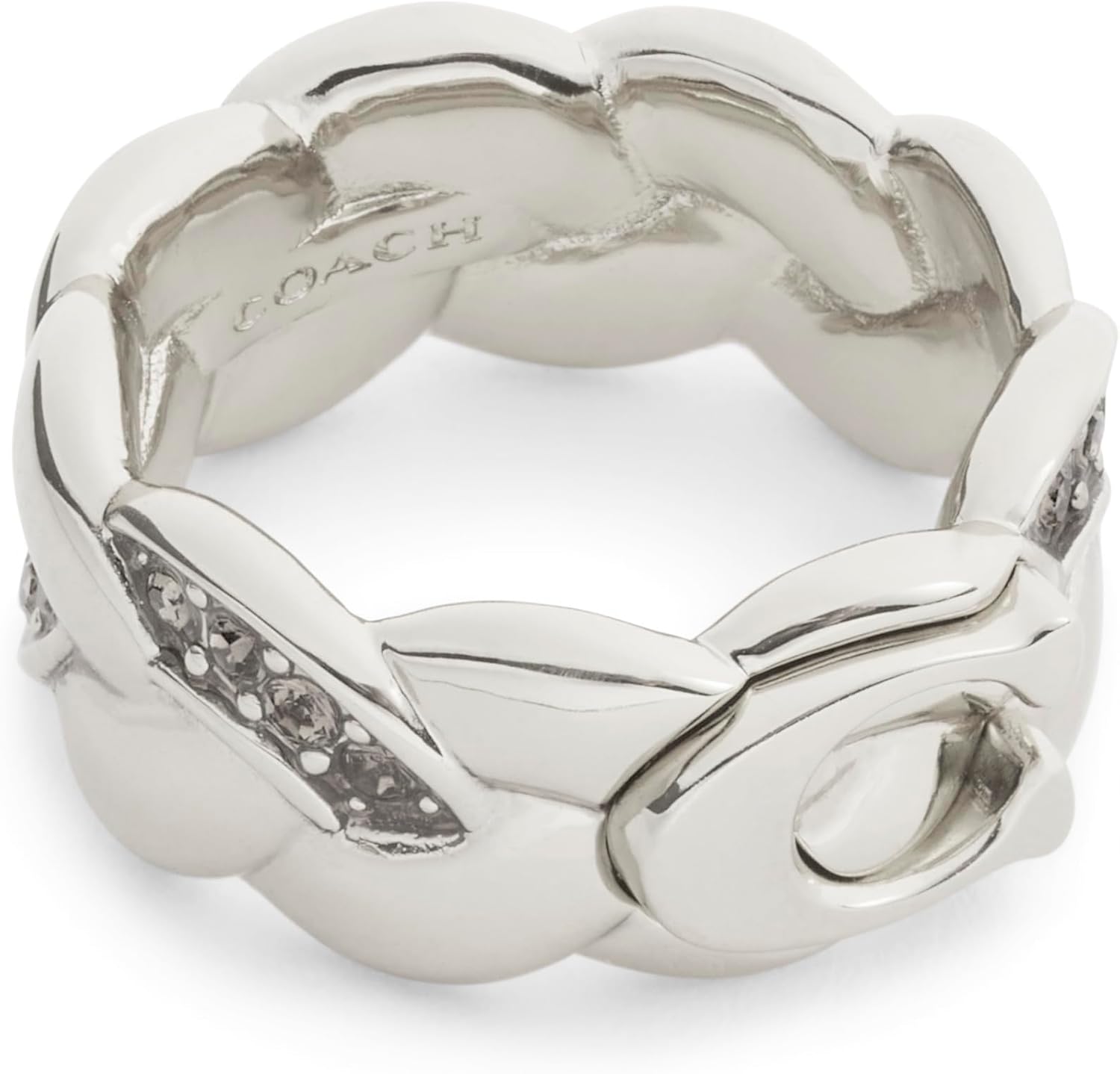 COACH Jewelry Women's Signature C Braided Band Ring