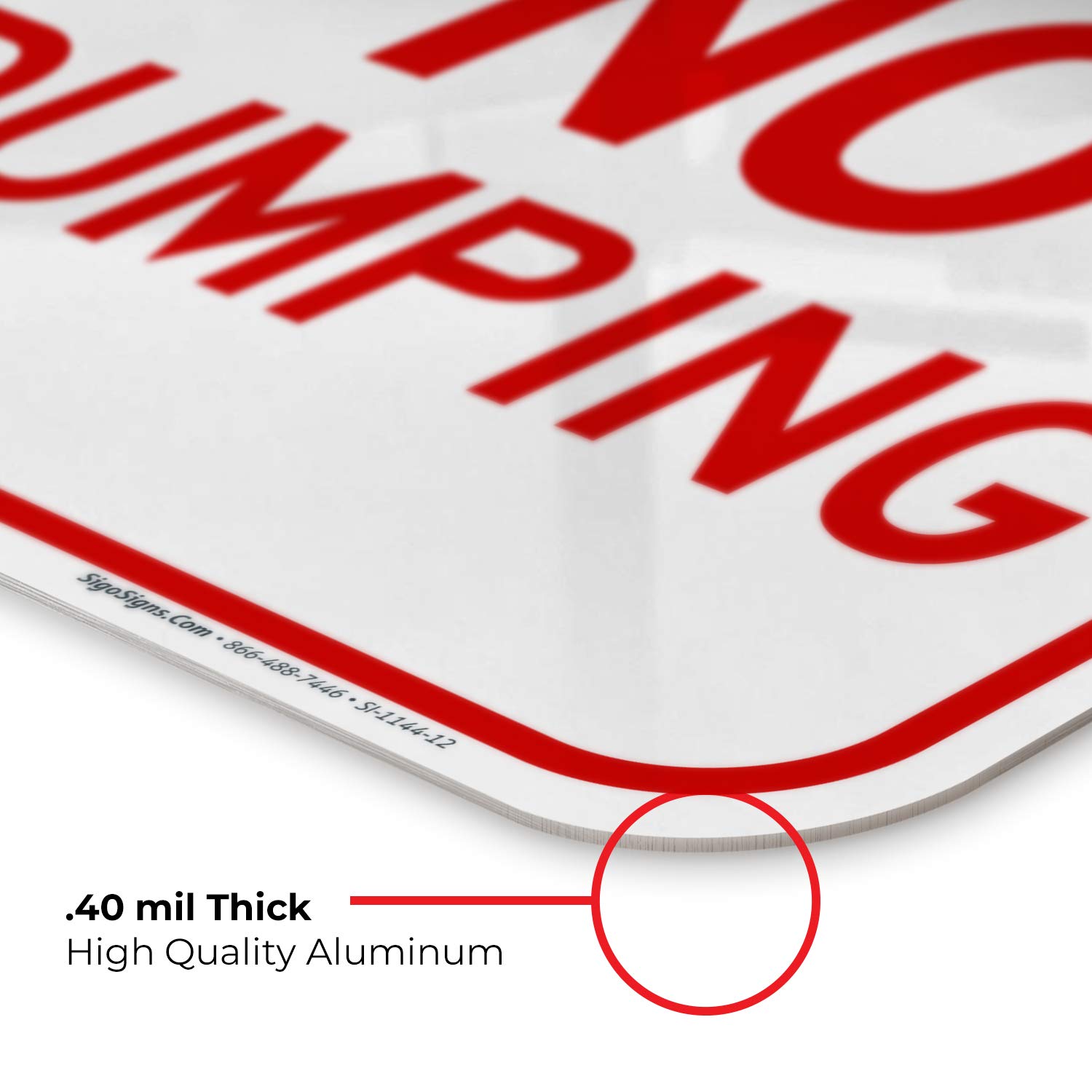 "No Trucks" MUTCD Compliant Sign - 18x18 Inches, Rust-Free Aluminum, Fade Resistant, Made In USA By Sigo Signs