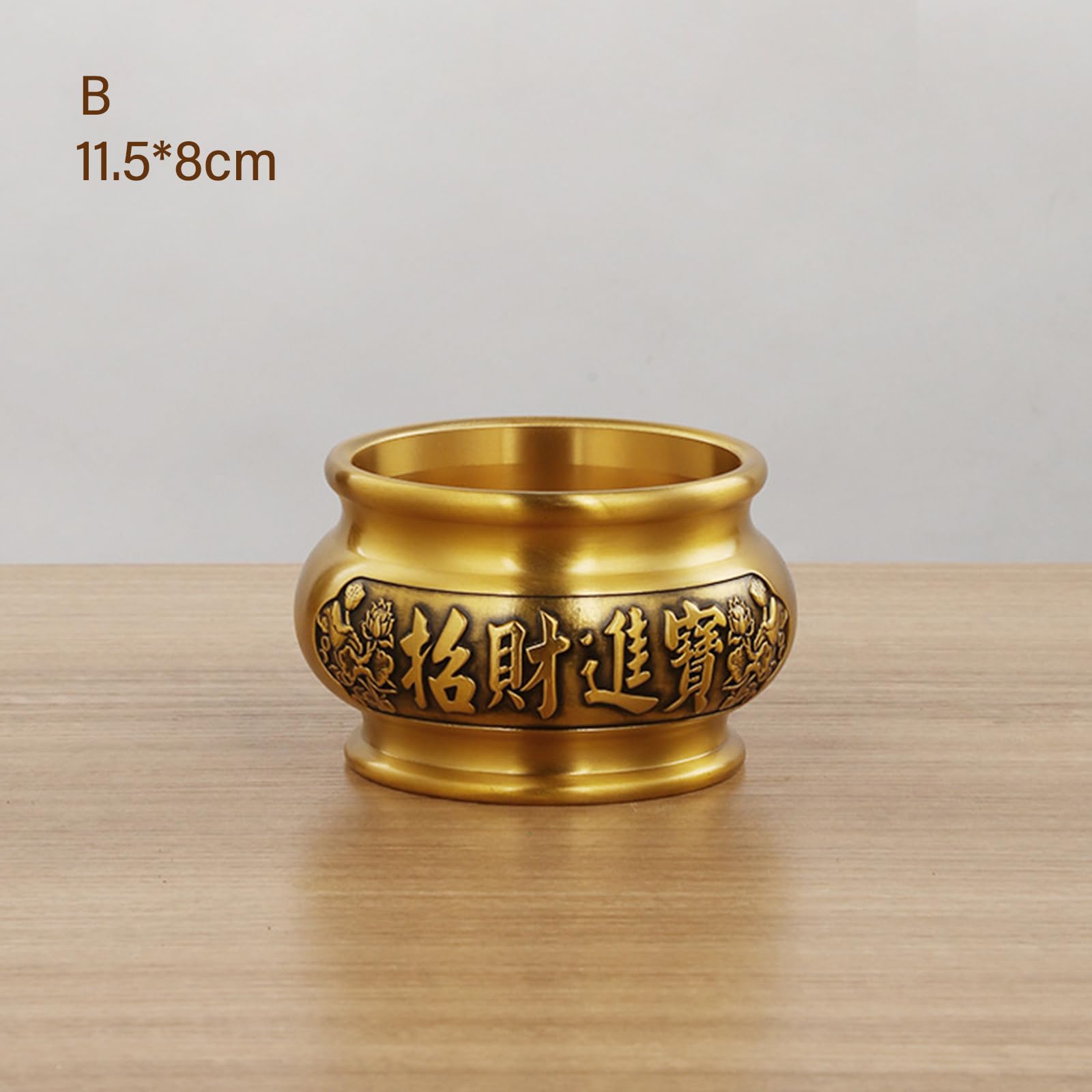Bruciatori di incenso classici in ottone per benedizioni domestiche ornamento decorativo appassionati culturali titolari di incensi cinesi