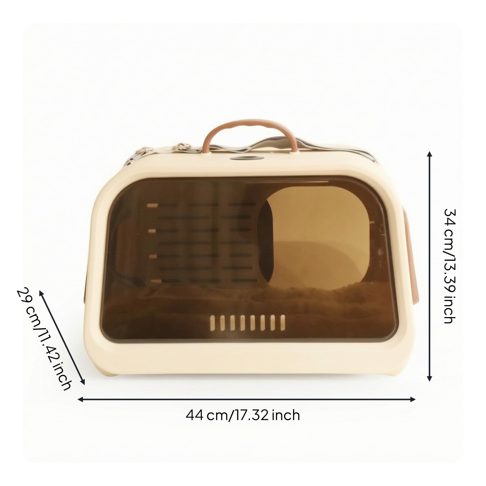 Trasportino con Tracolla Rigido Borsa Trasportino con Tracolla Traspirante per Gatti