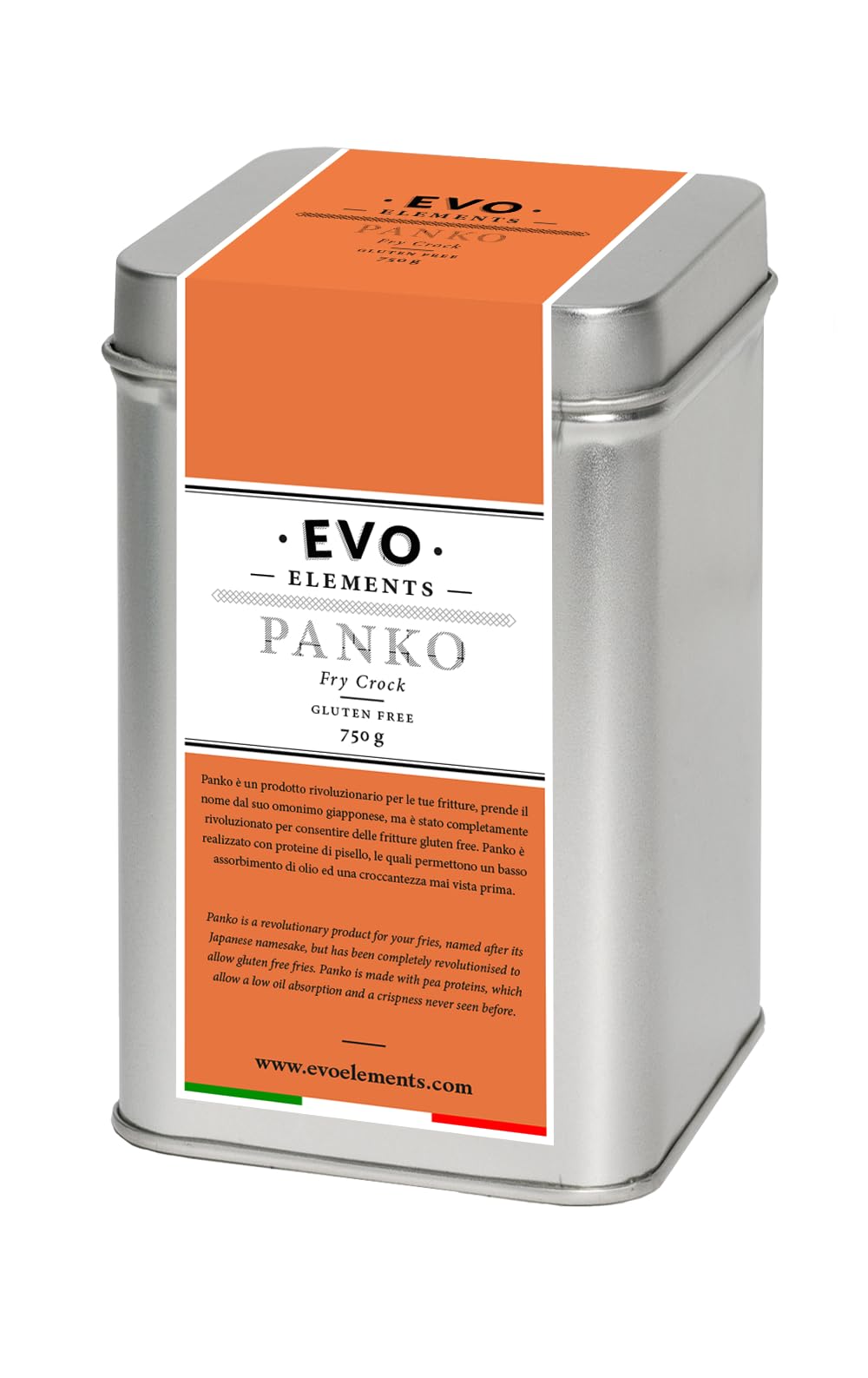 Panko 750g Impanatura senza glutine per patatine leggere e croccanti Evo Elements