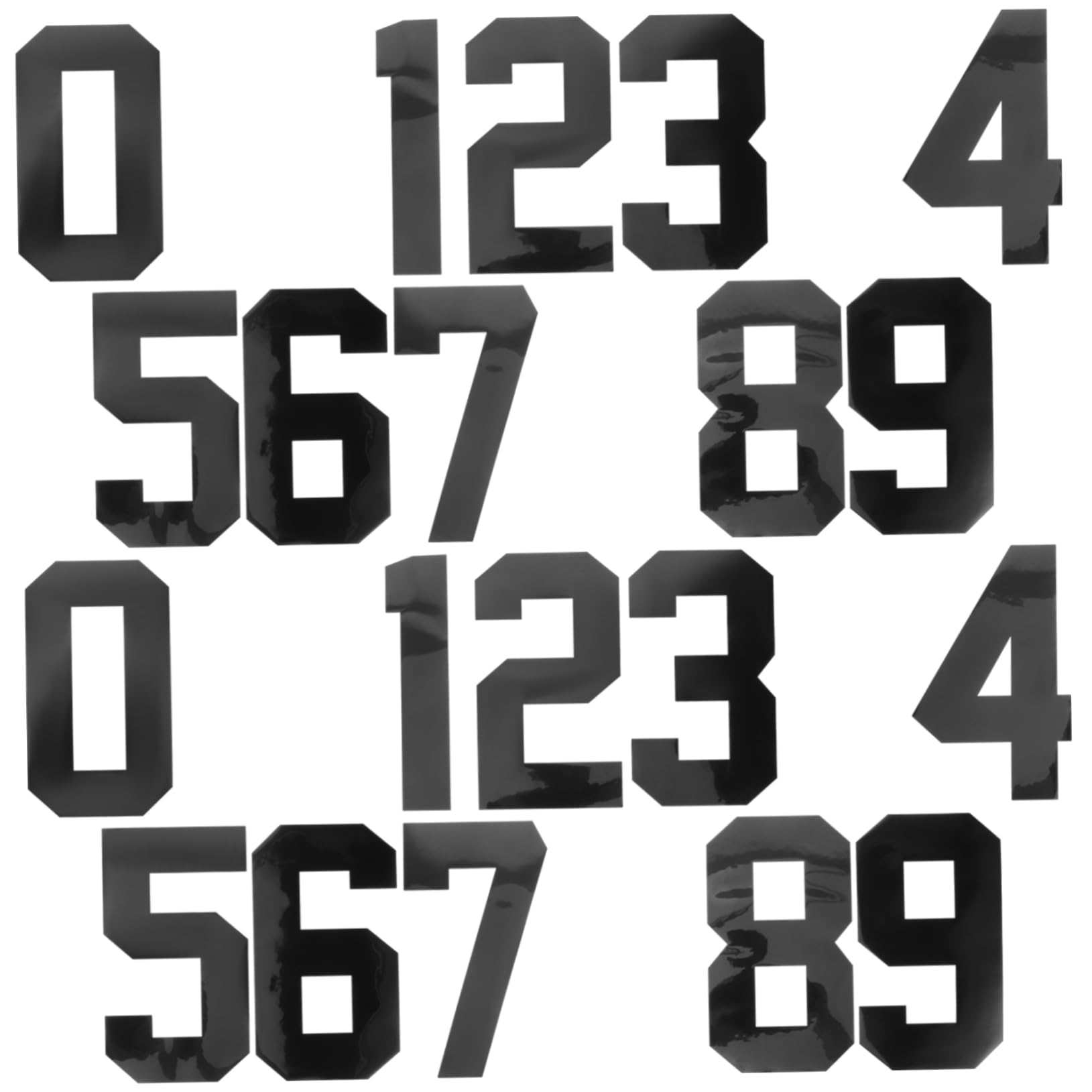 60piezas Parches Numéricos Bordados Para Ropa Apliques Decorativos Multi-funcional Para Camisetas Mochilas Gorras y Accesorios De Costura