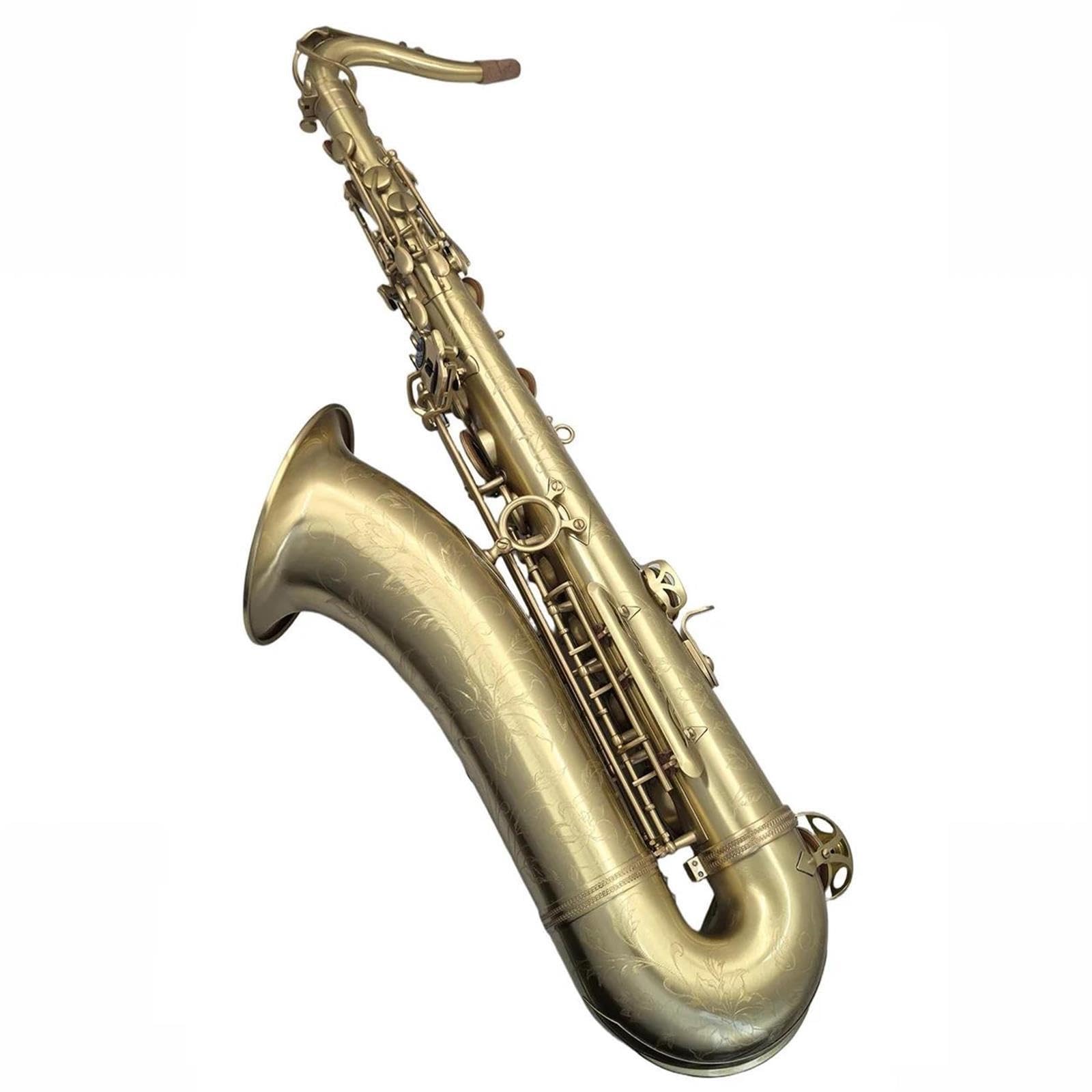 Saksofon B Saksofon Tenorowy Z Płaskim Szczotkowanym Wykończeniem