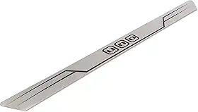 Soleira Aço Inox Uno 2 Portas , Reta , Marçon