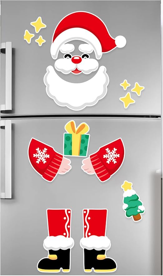 Amazon Co Jp かわいいマグネットクリスマスマグネット冷蔵庫マグネットマグネットセット ホーム キッチン