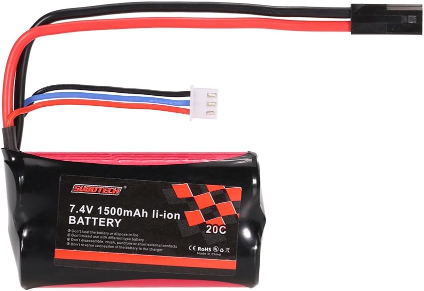 Jimi 7.4V 1500mAh 20C Li-ion Battery for BG1506 BG1507 BG1513 RC Car