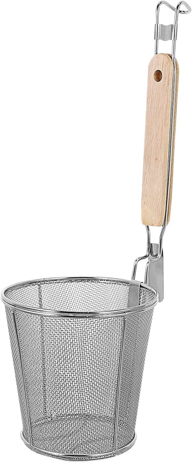 MRKU Colador Palillos Colador de Fideos Colador de Pasta Cesta Colador de Olla Caliente Malla Colador de Fideos