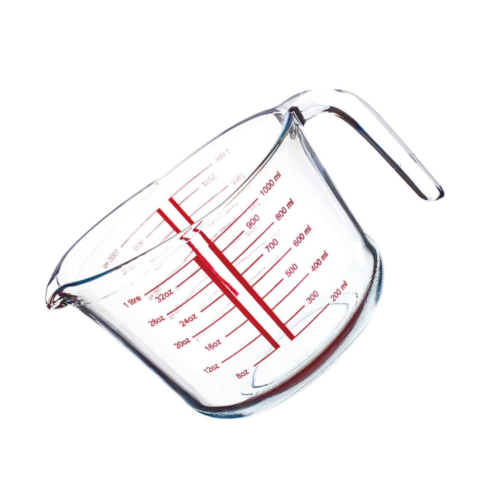 Cabilock 1 Pc tasse à mesurer en verre café moulu torréfié expresso tasses et cuillères à mesurer tasses à mesurer liquides verre doseur outil de mesure du Un Positionner four