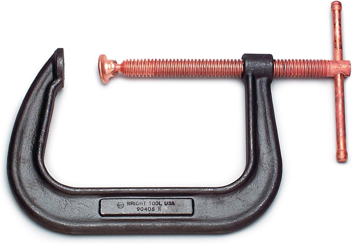 Wright Tool90404E Extra Deep Throat Forged Steel Clamps Copper Screw