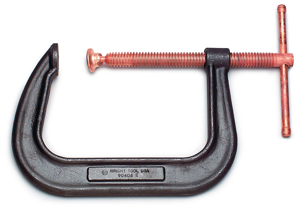 Wright Tool90404E Extra Deep Throat Forged Steel Clamps Copper Screw