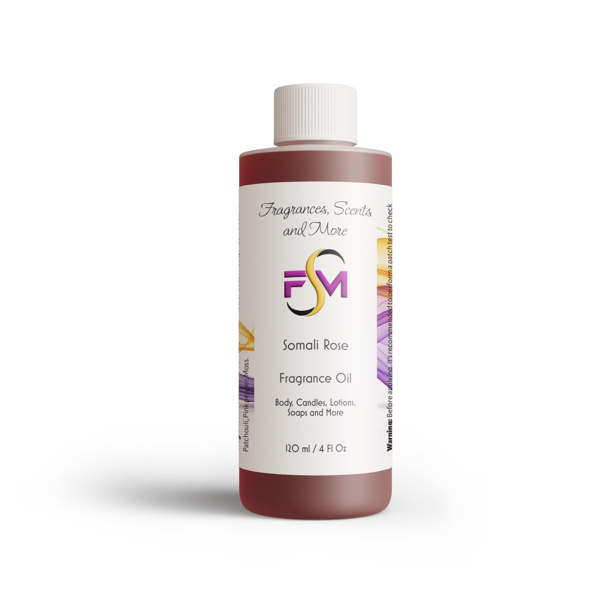 Somali Rose Fragrance Oil - 4 Fl Oz Plastic Bottle (120ml)