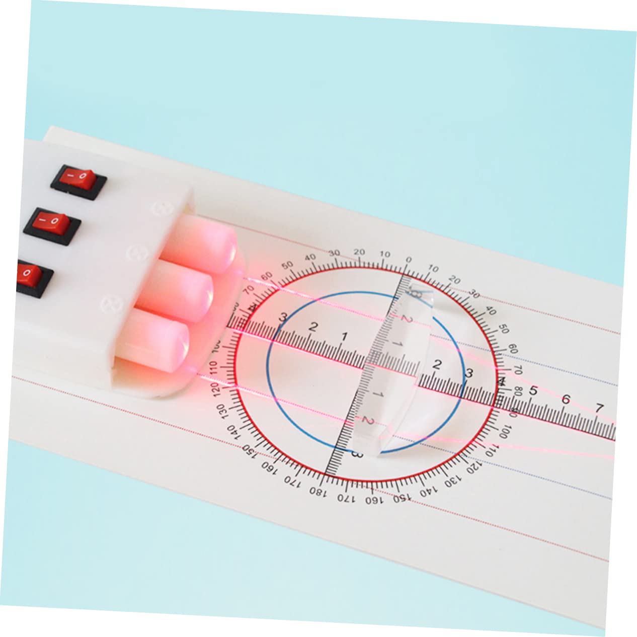 iplusmile Démonstrateur De Réfraction De La Lumière Ensemble D'Apprentissage Physique Kit D'Expérience D'Optique Physique Démo De Réflexion De La Lumière Démonstrateur De Réfraction