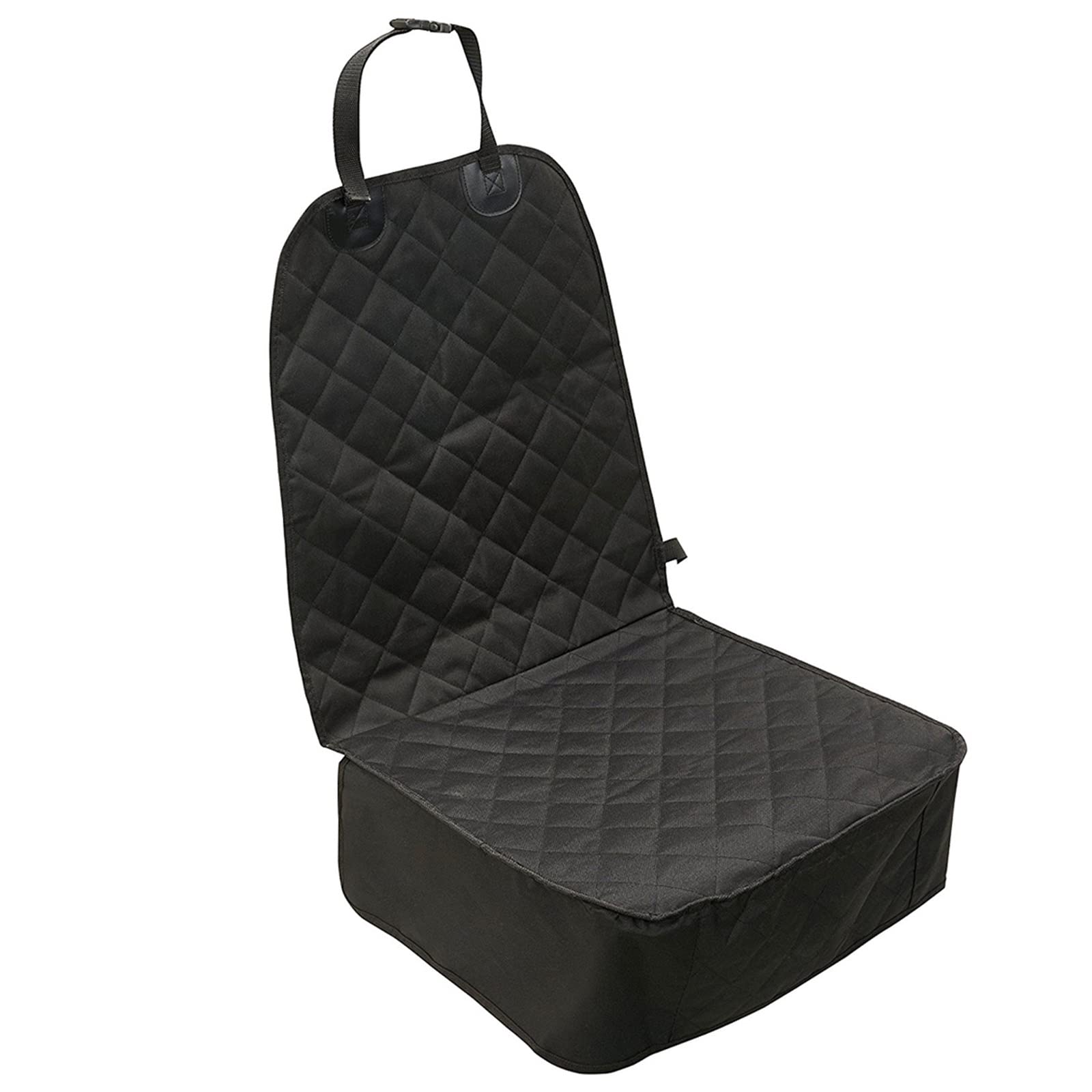 AUTOARK Pet Front Seat Cover,Dog Car Seat Cover WaterProof & Nonslip Rubber Backing with Anchors Universal Design for All Cars,Trucks & SUVs,Black,AK-027